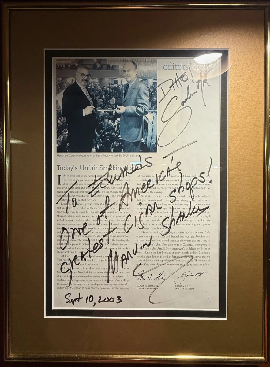 Autographed Magazine Article with Marvin Shanks