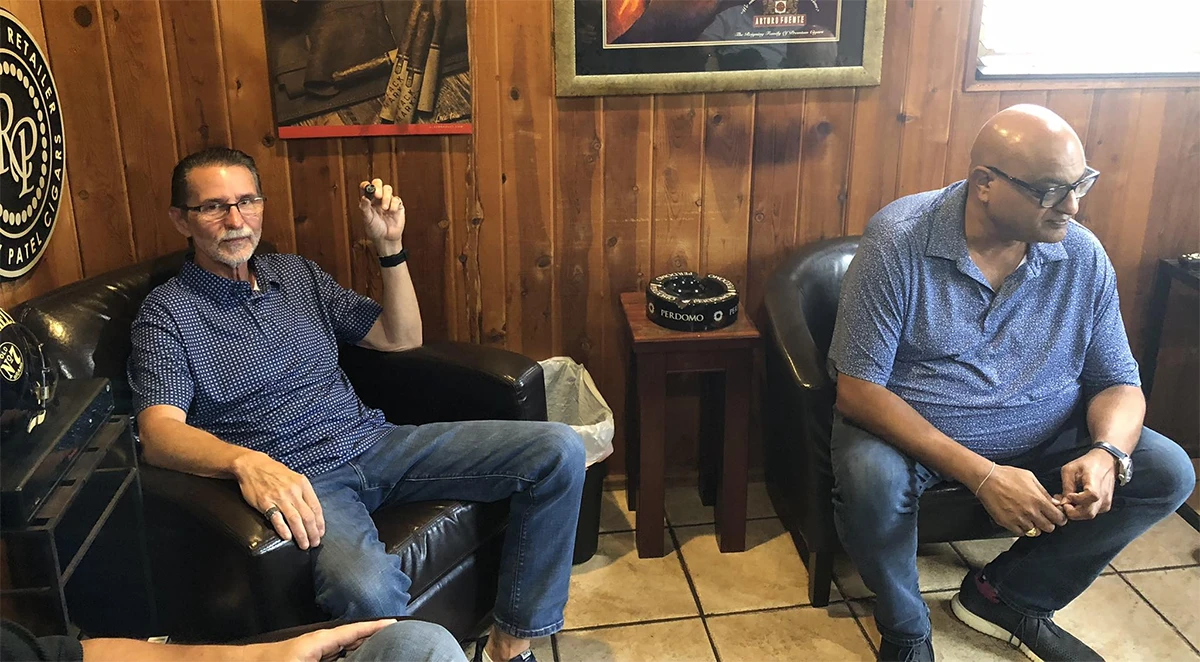 Gordon and Nimish from Rocky Patel