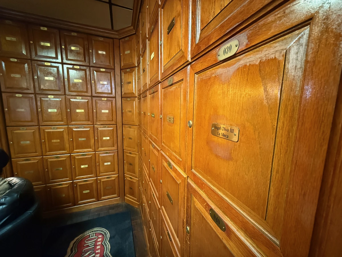 Private Lockers with Brass Nameplates